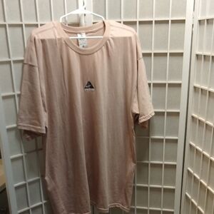 Big And Tall Le Coq Sportif Men's Pale Pink T-Shirt